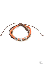 Load image into Gallery viewer, Bracelet - Raffia Remix - Orange
