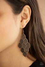 Load image into Gallery viewer, Earrings - Loud and Leafy - Copper
