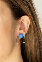 Load image into Gallery viewer, Earrings - FLAIR and Square - Blue
