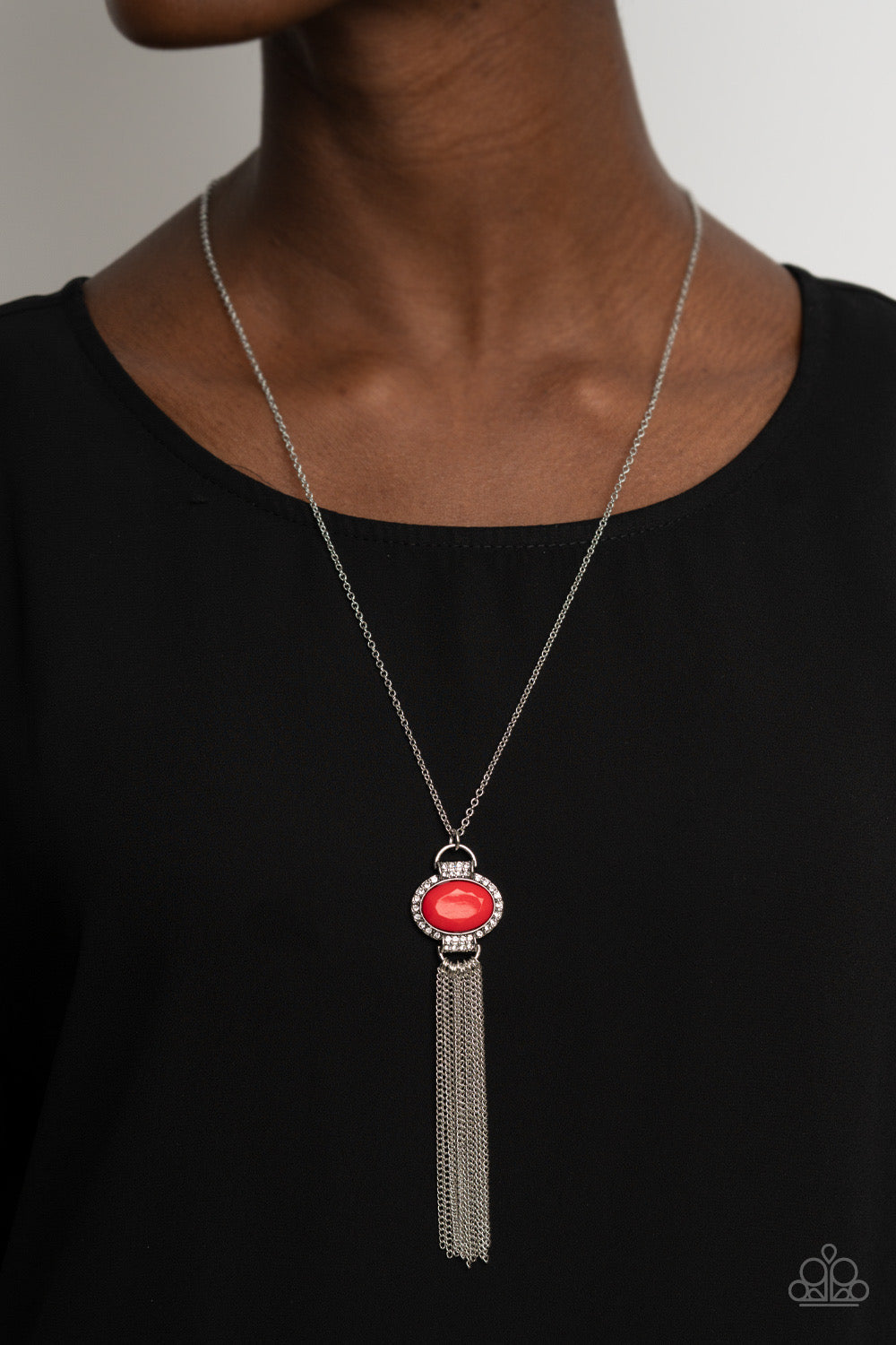 Necklace - What GLOWS Up - Red