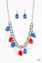 Load image into Gallery viewer, Take The Color Wheel! Necklace Red White and Blue
