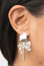 Load image into Gallery viewer, Earrings - Harmonically Holographic - White
