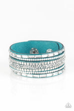 Load image into Gallery viewer, Bracelet - Rebel in Rhinestone - blue

