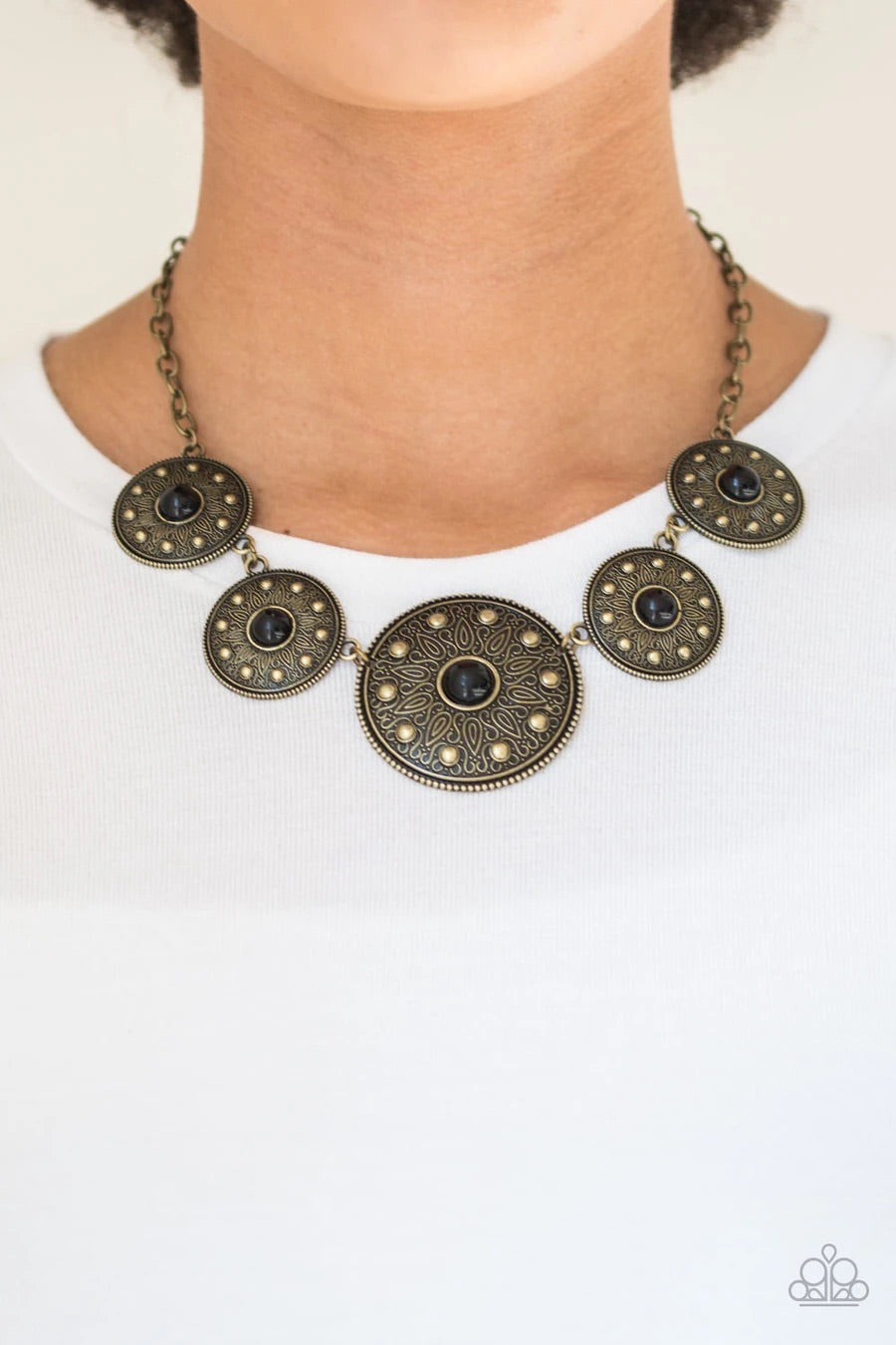 Necklace - Paparazzi Hey, SOL Sister - Black