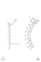 Load image into Gallery viewer, Earrings - Doubled Down On Dazzle - White
