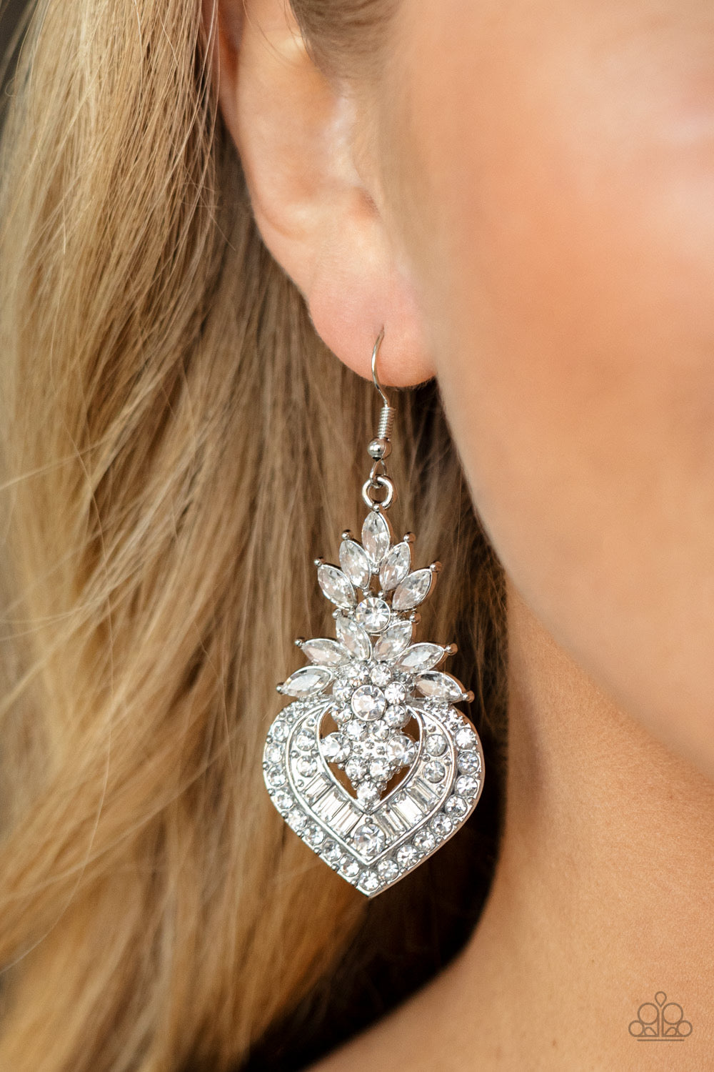 Earrings - Royal Hustle - White