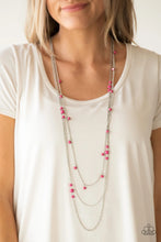 Load image into Gallery viewer, Necklace - Laying The Groundwork - Pink
