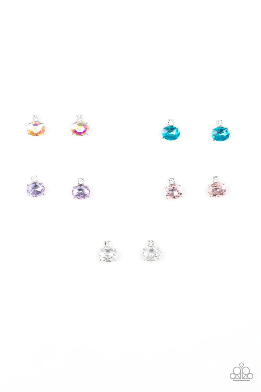 Earrings - Starlet Shimmer - Oval Gems - Multi