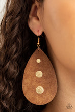 Load image into Gallery viewer, Earrings - Rustic Torrent - Gold
