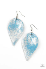 Load image into Gallery viewer, Earrings - Enchanted Shimmer - Blue Leather
