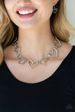 Load image into Gallery viewer, Necklace - Vintagely Valentine - Silver
