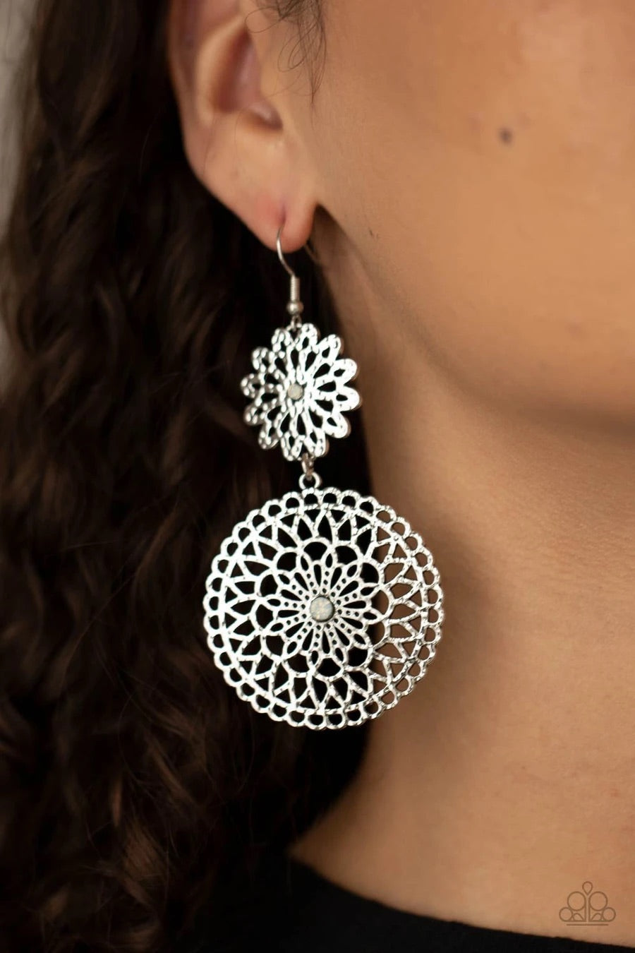 Earrings - Garden Mantra - white