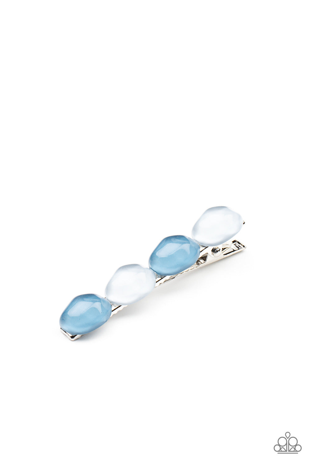 Hair Clip - Bubbly Reflections - Blue