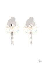 Load image into Gallery viewer, Earrings - Harmonically Holographic - White
