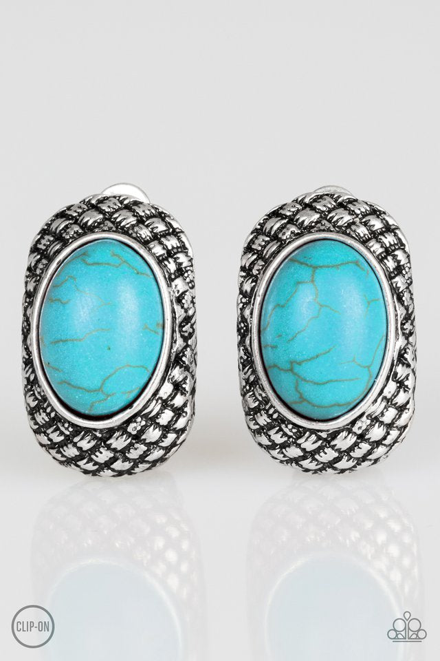 Earrings - Bedrock Bombshell - Blue