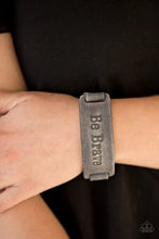 Load image into Gallery viewer, Bracelet -  Put On A Brave Face - Silver Gray
