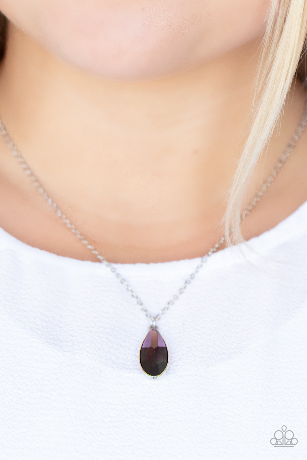 Necklace - Prismatically Polished - Purple