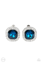 Load image into Gallery viewer, Earrings - The Fame Game - Blue Clip-On
