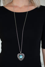 Load image into Gallery viewer, Necklace - One Heart - Blue
